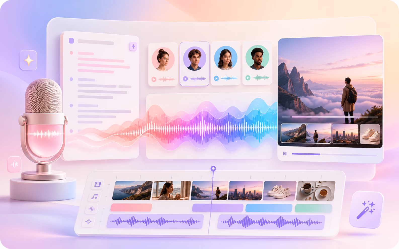 AI Voice Generator creative workflow preview